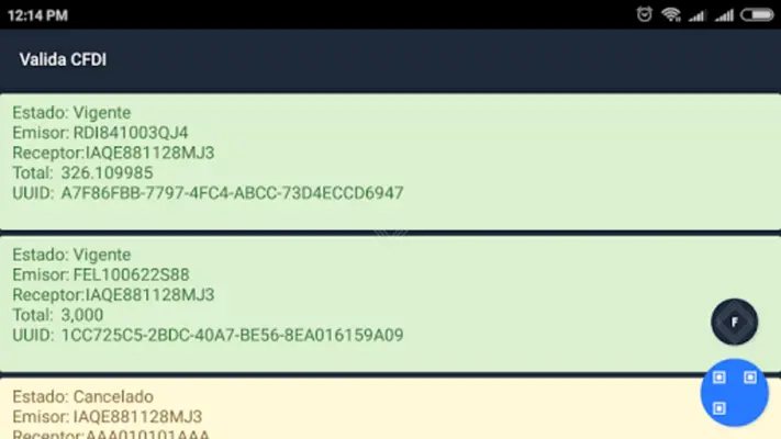 Valida CFDI android App screenshot 0